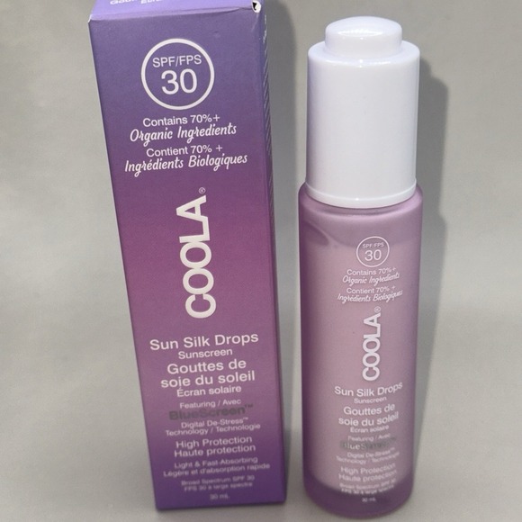 Coola Sun Silk Drops Sunscreen SPF 30 Brand New In Box Full Size 1.0 oz/30 ml - Picture 1 of 3